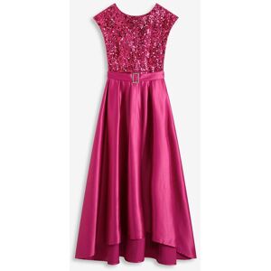 bonprix Abendkleid aus glänzendem Satin mit Paillettenpink 46Damen bonprix Abendkleid aus glänzendem Satin mit Paillettenpink 46Damen