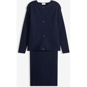 bonprix Strickkleid und Pullunder (2-tlg.Set)blau 40Damen bonprix Strickkleid und Pullunder (2-tlg.Set)blau 40Damen