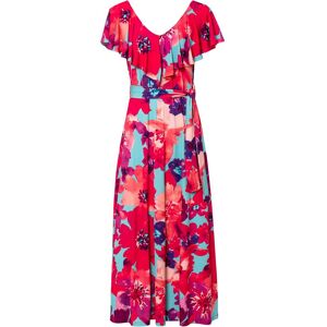 bonprix Maxikleid mit Volant und Gürtelblau 44Damen bonprix Maxikleid mit Volant und Gürtelblau 44Damen