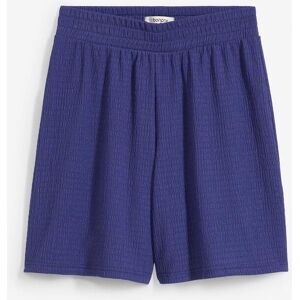bonprix Schlupf-Shorts aus Borkencrepeblau 36Damen bonprix Schlupf-Shorts aus Borkencrepeblau 36Damen