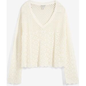 bonprix Leichter Ajour-Pulloverweiß 48Damen bonprix Leichter Ajour-Pulloverweiß 48Damen