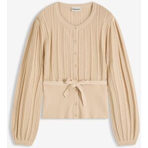 bonprix Ajour-Pullover in Baumwoll-Mixbeige 44Damen bonprix Ajour-Pullover in Baumwoll-Mixbeige 44Damen