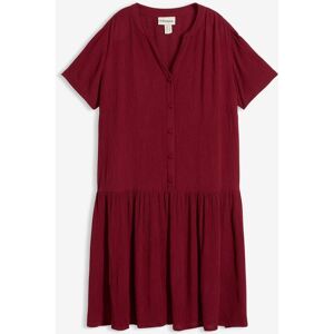 bonprix Tunika-Kleid mit Crinkle-Effektrot 46Damen bonprix Tunika-Kleid mit Crinkle-Effektrot 46Damen