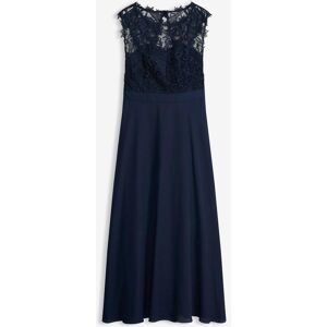 bonprix Maxikleid mit Spitzeblau 50Damen bonprix Maxikleid mit Spitzeblau 50Damen