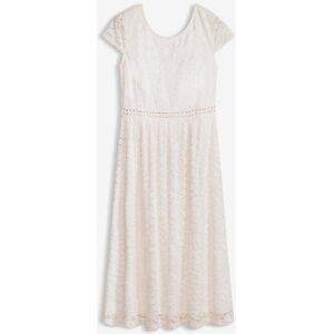 bonprix Spitzenkleid mit Häkel-Einsatz in der Tailleweiß 36Damen bonprix Spitzenkleid mit Häkel-Einsatz in der Tailleweiß 36Damen