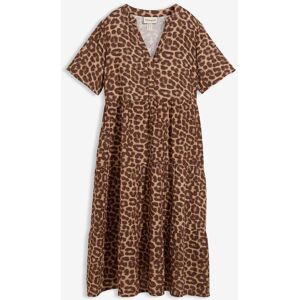 bonprix Tunika-Kleid aus weichem Musselinbraun 40Damen bonprix Tunika-Kleid aus weichem Musselinbraun 40Damen