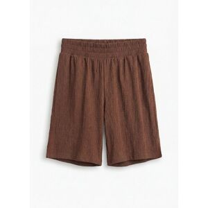 bonprix Schlupf-Shorts aus Borkencrepebraun 32Damen bonprix Schlupf-Shorts aus Borkencrepebraun 32Damen