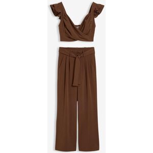 bonprix Top und Hose (2-tlg.Set)braun 48Damen bonprix Top und Hose (2-tlg.Set)braun 48Damen