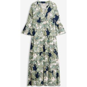 bonprix Maxikleid aus fließender Viskoseblau 36Damen bonprix Maxikleid aus fließender Viskoseblau 36Damen