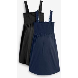 bonprix Umstandskleider aus Bio-Baumwolle (2er Pack)blau 48Damen bonprix Umstandskleider aus Bio-Baumwolle (2er Pack)blau 48Damen