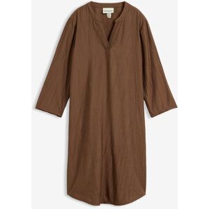 bonprix Tunika-Kleid aus Viskose-Mix mit Struktur Effektbraun 48Damen bonprix Tunika-Kleid aus Viskose-Mix mit Struktur Effektbraun 48Damen