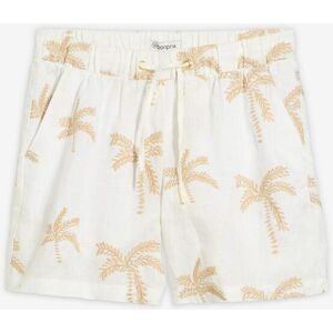 bonprix Bestickte Shorts aus reinem Leinenweiß 36Damen bonprix Bestickte Shorts aus reinem Leinenweiß 36Damen