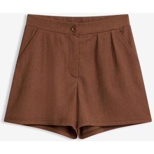 bonprix Chino-Shorts aus strukturiertem Crêpebraun 52Damen bonprix Chino-Shorts aus strukturiertem Crêpebraun 52Damen