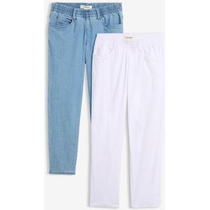 bonprix Straight-Jeans (2er Pack)weiß 50Damen bonprix Straight-Jeans (2er Pack)weiß 50Damen