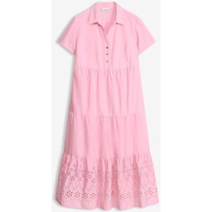 bonprix Tunika-Kleid aus reiner Baumwolle mit Lochstickereirosa 36Damen bonprix Tunika-Kleid aus reiner Baumwolle mit Lochstickereirosa 36Damen