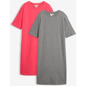 bonprix Shirtkleid (2er-Pack)pink 56Damen bonprix Shirtkleid (2er-Pack)pink 56Damen