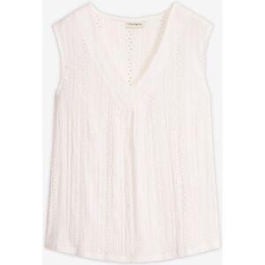 bonprix Top mit Lochstickereiweiß 52Damen bonprix Top mit Lochstickereiweiß 52Damen