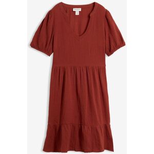 bonprix Oversized-Kleid aus Baumwoll-Musselinbraun 42Damen bonprix Oversized-Kleid aus Baumwoll-Musselinbraun 42Damen