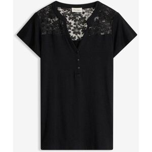 bonprix Henleyshirt aus Viskose-Mixschwarz 32Damen bonprix Henleyshirt aus Viskose-Mixschwarz 32Damen