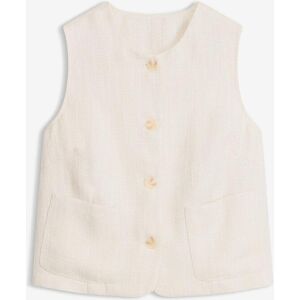bonprix Weste mit Rundhalsausschnittbeige 48Damen bonprix Weste mit Rundhalsausschnittbeige 48Damen