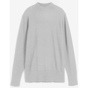 bonprix Basic Pullover mit Stehkragen mit recycelter Baumwollegrau 36Damen bonprix Basic Pullover mit Stehkragen mit recycelter Baumwollegrau 36Damen