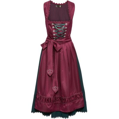 bonprix Dirndl mit bestickter Satin-Schürze (2-tlg.Set)rot 40Damen bonprix Dirndl mit bestickter Satin-Schürze (2-tlg.Set)rot 40Damen