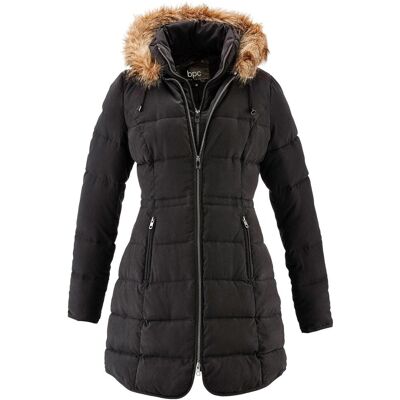 bonprix Steppjacke mit Kapuze, gefüttertschwarz 44Damen bonprix Steppjacke mit Kapuze, gefüttertschwarz 44Damen