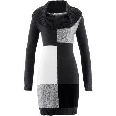 bonprix Knieumspielendes Strickkleidgrau 36Damen bonprix Knieumspielendes Strickkleidgrau 36Damen