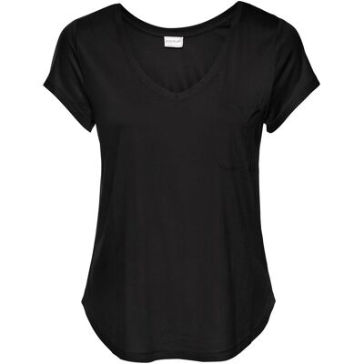 bonprix T-Shirt aus softer Viskoseschwarz 44Damen bonprix T-Shirt aus softer Viskoseschwarz 44Damen