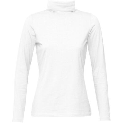 bonprix Langarmshirt mit reiner Bio-Baumwolleweiß 36Damen bonprix Langarmshirt mit reiner Bio-Baumwolleweiß 36Damen