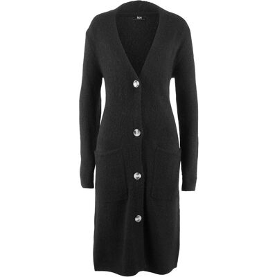 bonprix Strickmantel mit aufgesetzten Taschenschwarz 40Damen bonprix Strickmantel mit aufgesetzten Taschenschwarz 40Damen