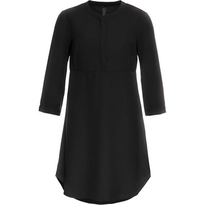 bonprix Blusenkleid mit kurzer Knopfleisteschwarz 40Damen bonprix Blusenkleid mit kurzer Knopfleisteschwarz 40Damen