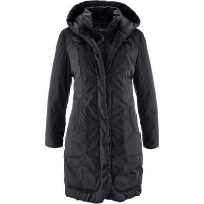 bonprix leicht wattierter Kurzmantel mit Kapuzeschwarz 40Damen bonprix leicht wattierter Kurzmantel mit Kapuzeschwarz 40Damen