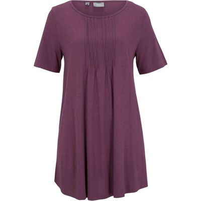 bonprix T-Shirt in A-Linien-Form, kurzarmlila 52Damen bonprix T-Shirt in A-Linien-Form, kurzarmlila 52Damen
