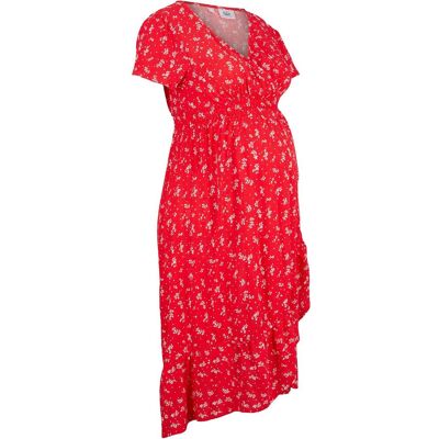 bonprix 2-in-1 Umstands- und Stillkleid aus Viskose- Creperot 50Damen bonprix 2-in-1 Umstands- und Stillkleid aus Viskose- Creperot 50Damen
