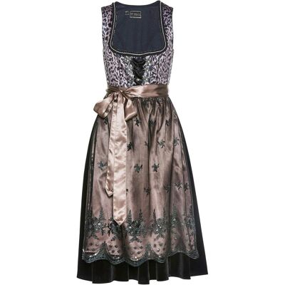 bonprix Dirndl mit Leomusterschwarz 40Damen bonprix Dirndl mit Leomusterschwarz 40Damen