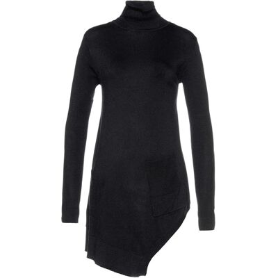 bonprix Long-Pullover aus Viskose-Mischungschwarz 52Damen bonprix Long-Pullover aus Viskose-Mischungschwarz 52Damen