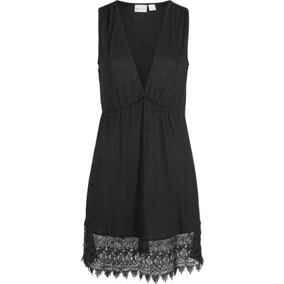 bonprix Strandkleid aus fließender Viskoseschwarz 40Damen bonprix Strandkleid aus fließender Viskoseschwarz 40Damen