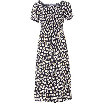bonprix Midikleid aus reiner Viskoseblau 50Damen bonprix Midikleid aus reiner Viskoseblau 50Damen