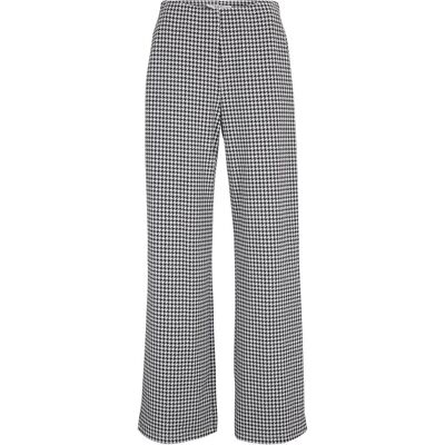 bonprix Stretch-Hose mit Hahnentrittmuster, Wide legschwarz 52Damen bonprix Stretch-Hose mit Hahnentrittmuster, Wide legschwarz 52Damen