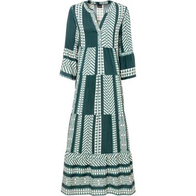 bonprix Maxikleid aus fließender Viskosepetrol 52Damen bonprix Maxikleid aus fließender Viskosepetrol 52Damen
