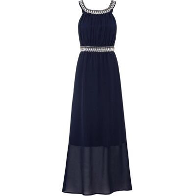 bonprix Maxikleid mit Strassstein-Applikationblau 46Damen bonprix Maxikleid mit Strassstein-Applikationblau 46Damen