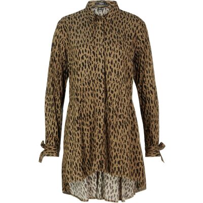bonprix Vokuhila-Bluse aus fließender Viskoseschwarz 42Damen bonprix Vokuhila-Bluse aus fließender Viskoseschwarz 42Damen