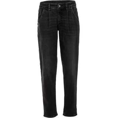 bonprix Barrel-Jeans, Mid Waist, Stretchschwarz 38Damen bonprix Barrel-Jeans, Mid Waist, Stretchschwarz 38Damen