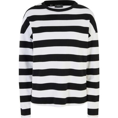 bonprix Langarmshirt aus schwerer reiner Bio-Baumwolleschwarz 36Damen bonprix Langarmshirt aus schwerer reiner Bio-Baumwolleschwarz 36Damen