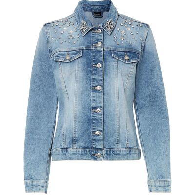 bonprix Jeansjacke mit Strass-Applikationblau 42Damen bonprix Jeansjacke mit Strass-Applikationblau 42Damen