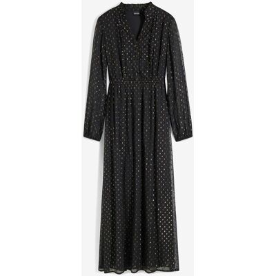 bonprix Maxikleid mit Glitzerschwarz 48Damen bonprix Maxikleid mit Glitzerschwarz 48Damen