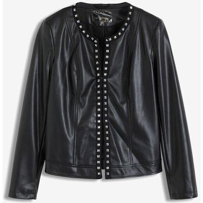 bonprix Lederimitat-Jackeschwarz 48Damen bonprix Lederimitat-Jackeschwarz 48Damen