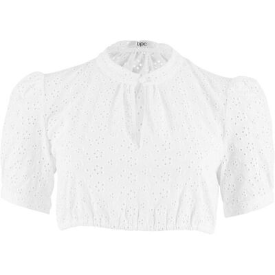 bonprix Dirndlbluse mit Lochspitzeweiß 48Damen bonprix Dirndlbluse mit Lochspitzeweiß 48Damen