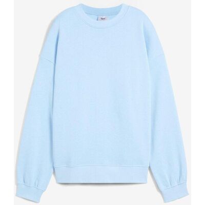 bonprix Oversize-Sweatshirt aus reiner Baumwolleblau 40Damen bonprix Oversize-Sweatshirt aus reiner Baumwolleblau 40Damen